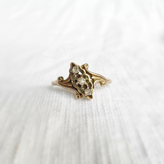 Trinity Pearl and Diamond Ring