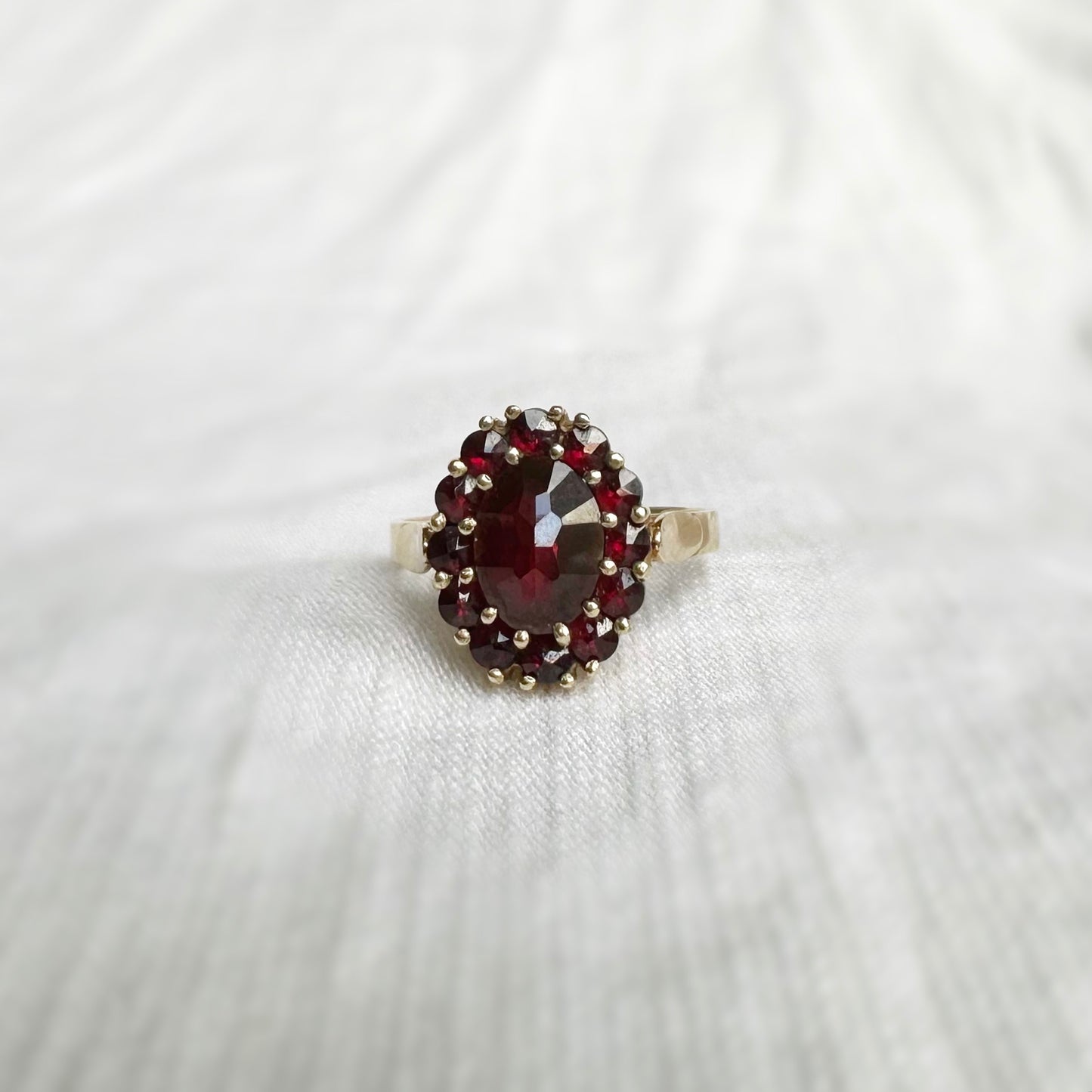 Mira Garnet Ring