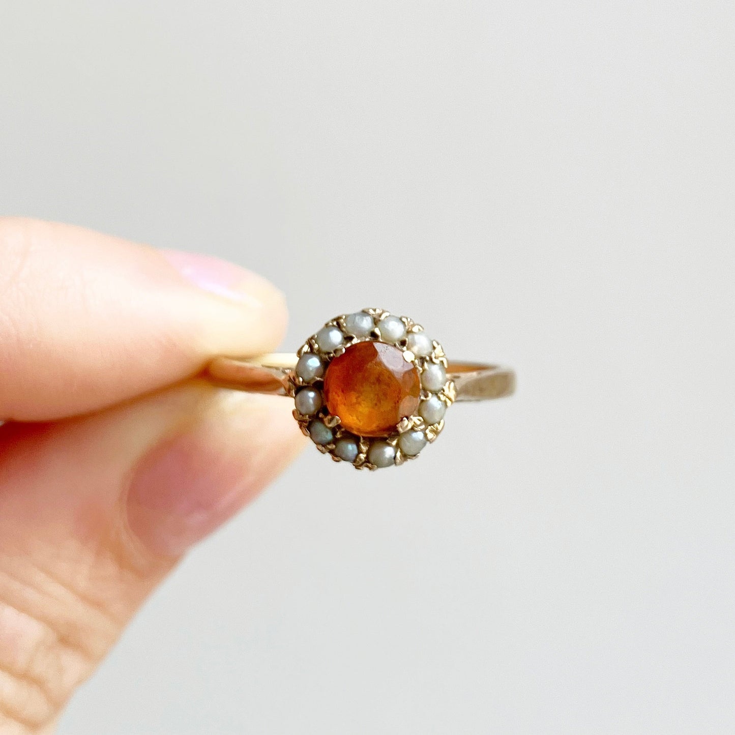 Marni Citrine and Pearl Ring