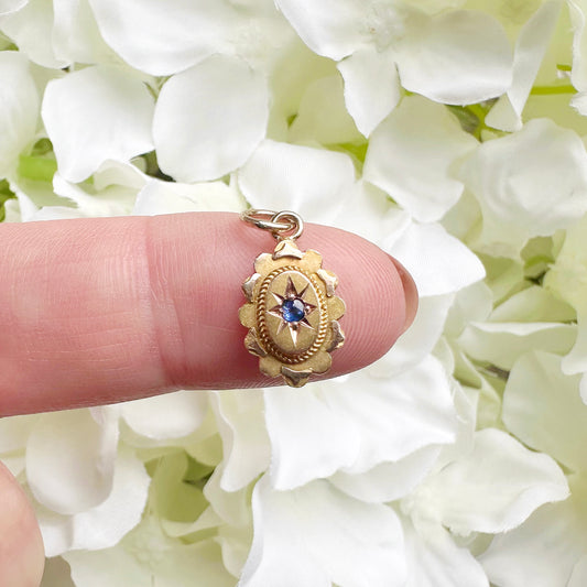 Alba Victorian Starburst Sapphire Charm