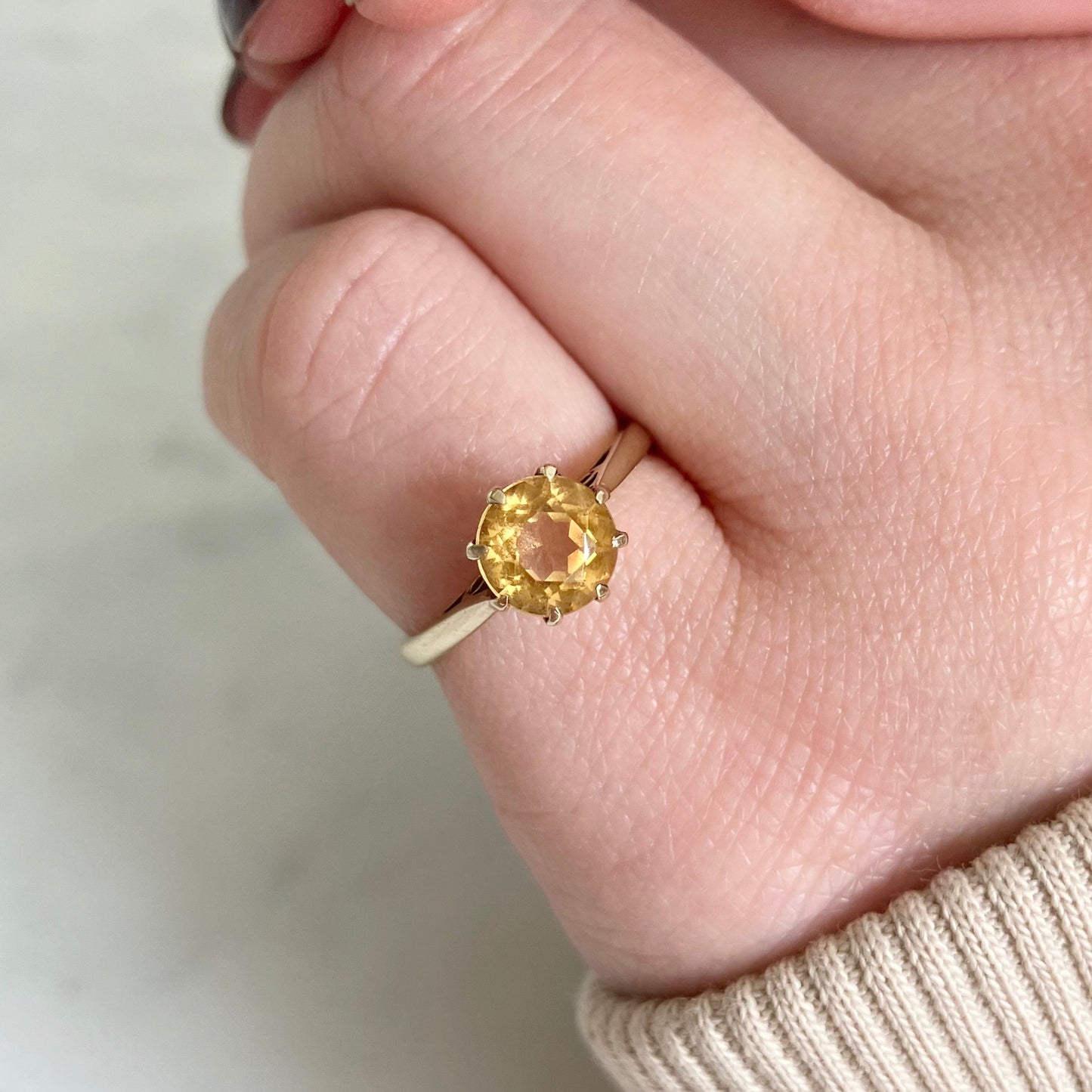 Beatrice Citrine Ring