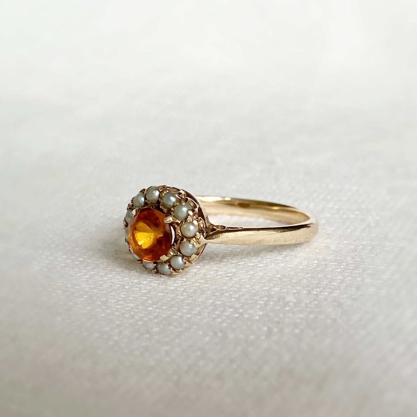 Marni Citrine and Pearl Ring