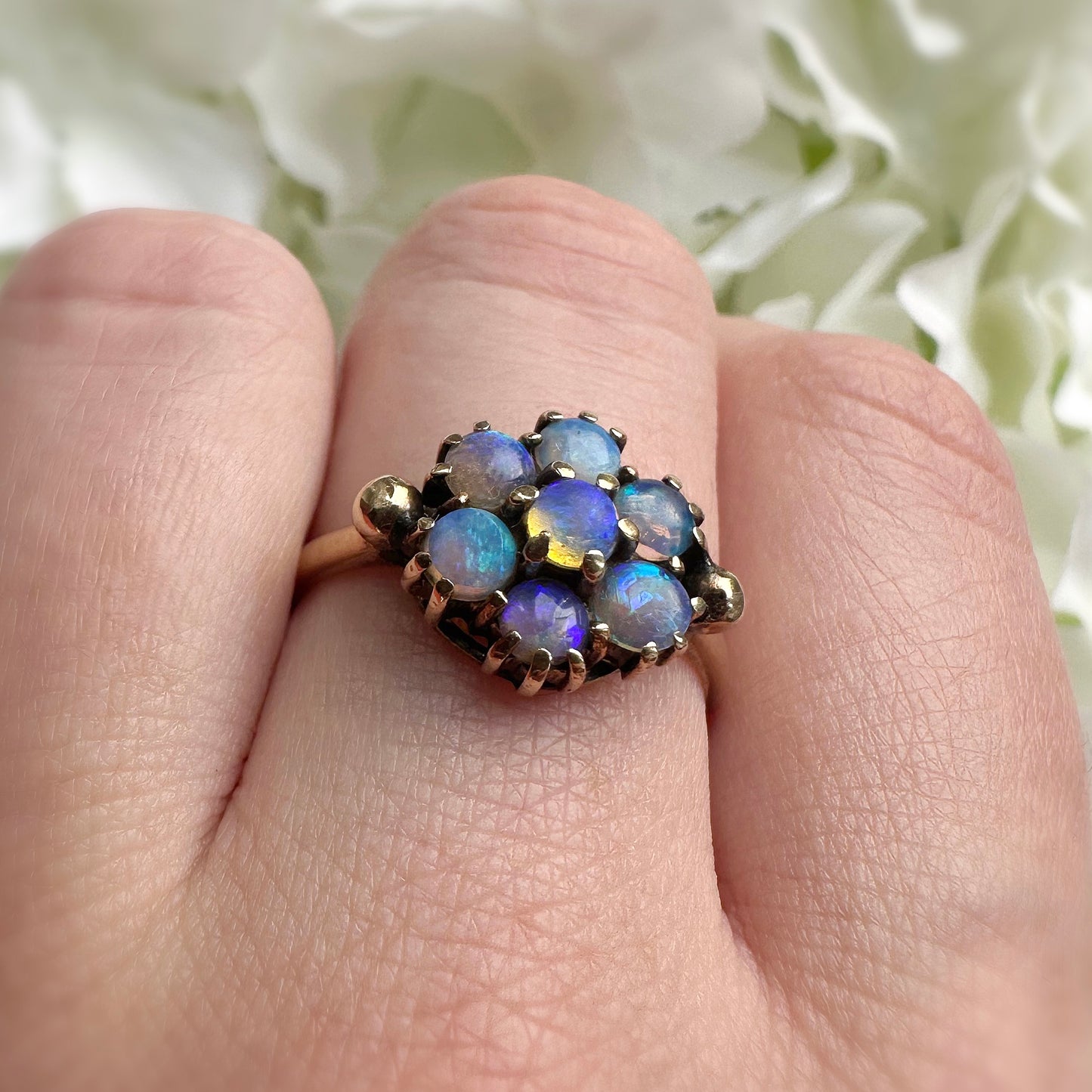 Madison Vintage Opal Cluster Ring