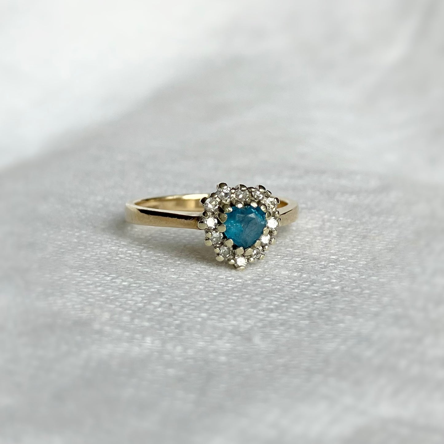 Elodie Topaz and Diamond Ring