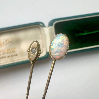 18ct gold opal oval pendant necklace victorian antique