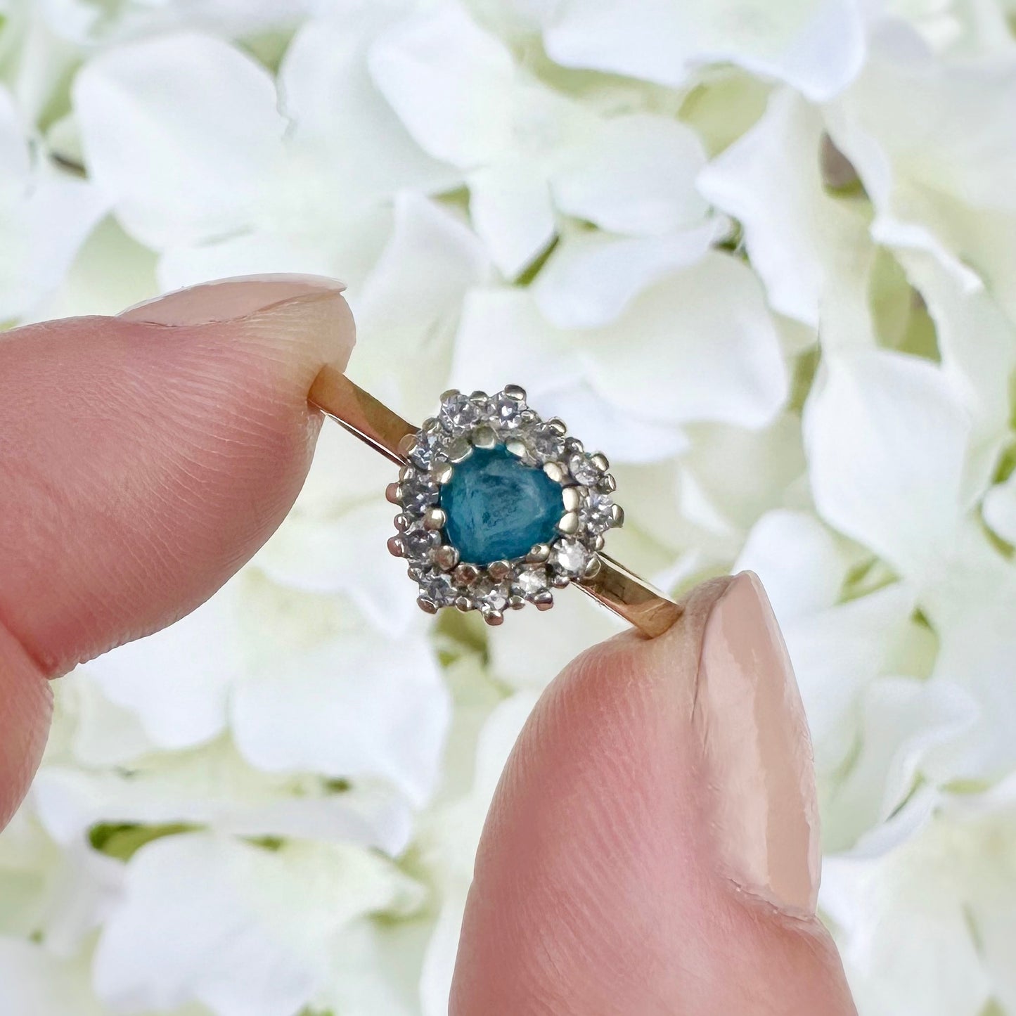 Elodie Topaz and Diamond Ring