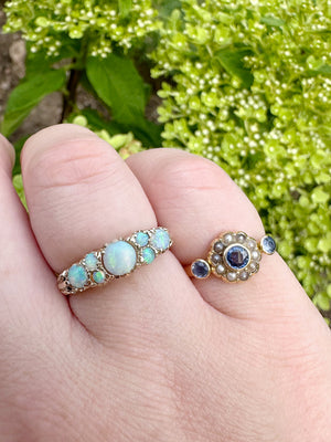 
                  
                    Load image into Gallery viewer, Violet 18ct Edwardian Sapphire Ring
                  
                