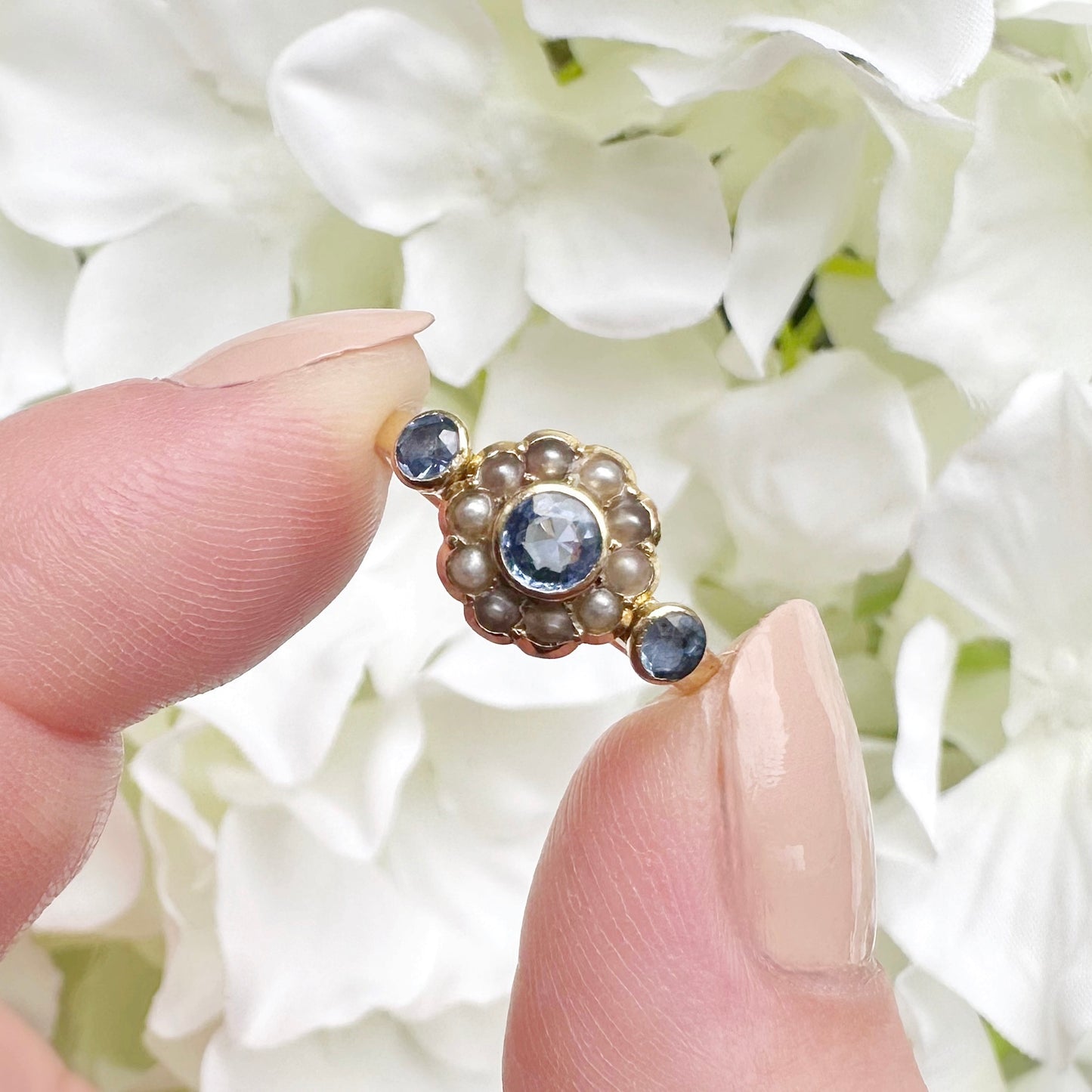 Violet 18ct Edwardian Sapphire Ring