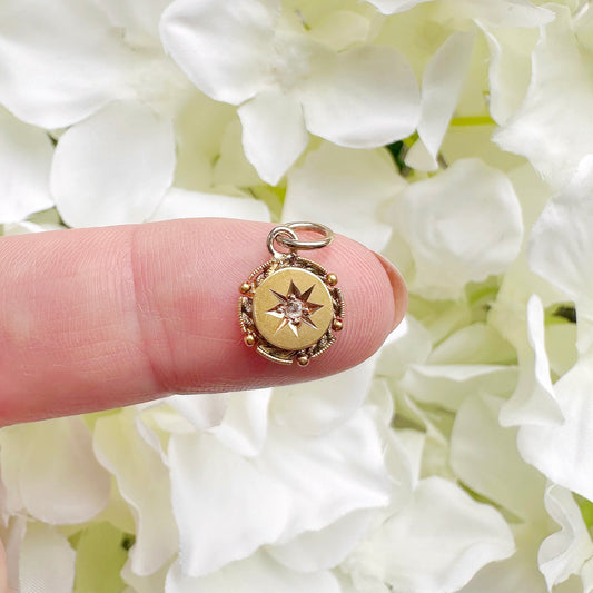 Daisy Victorian Starburst Diamond Charm