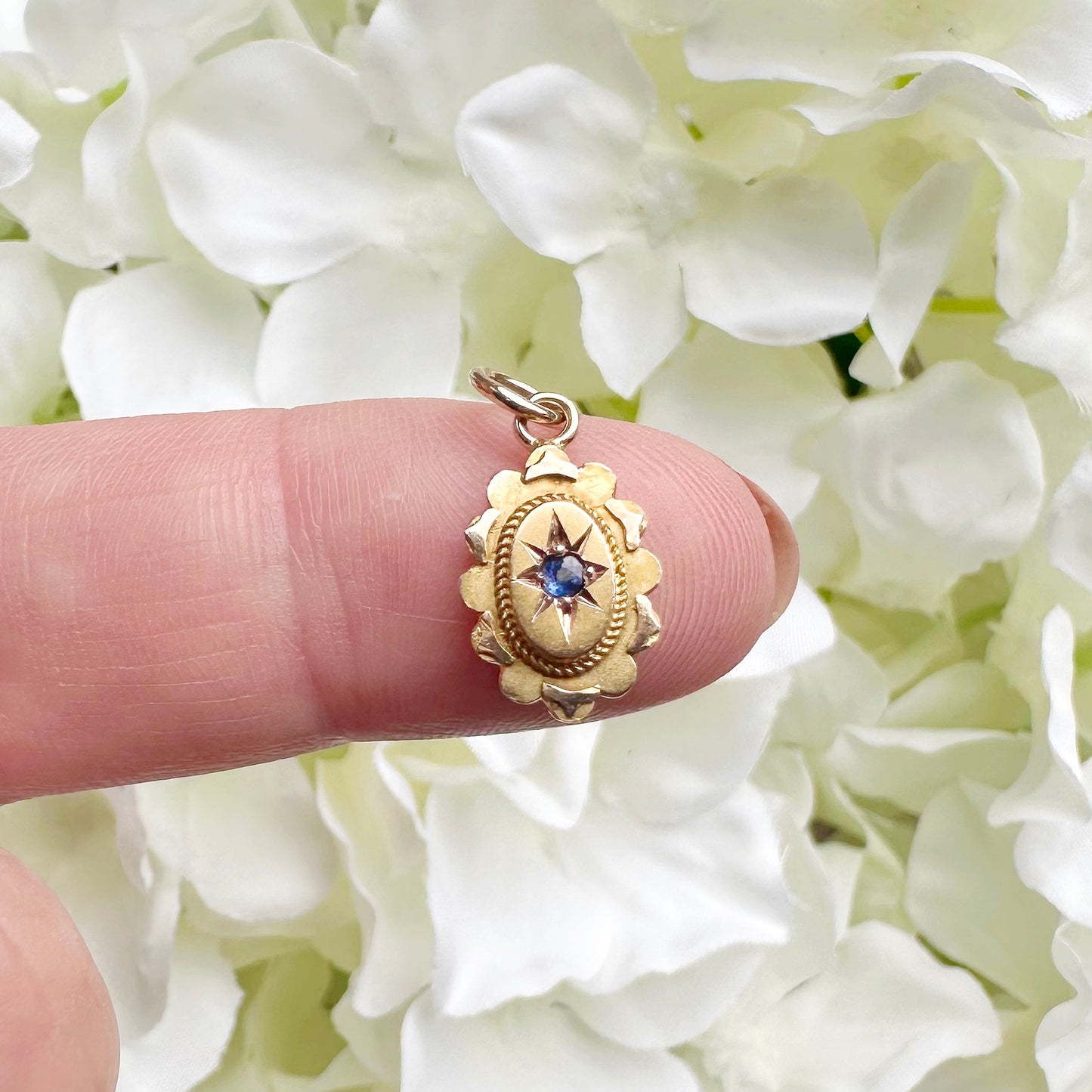 Alba Victorian Starburst Sapphire Charm