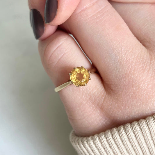Beatrice Citrine Ring