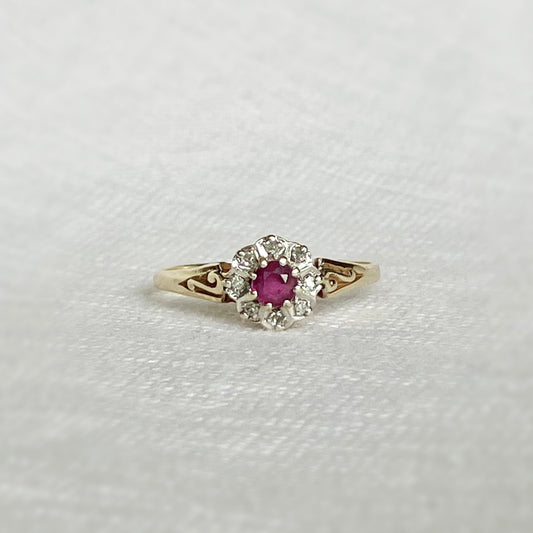 Amara Ruby and Diamond Ring