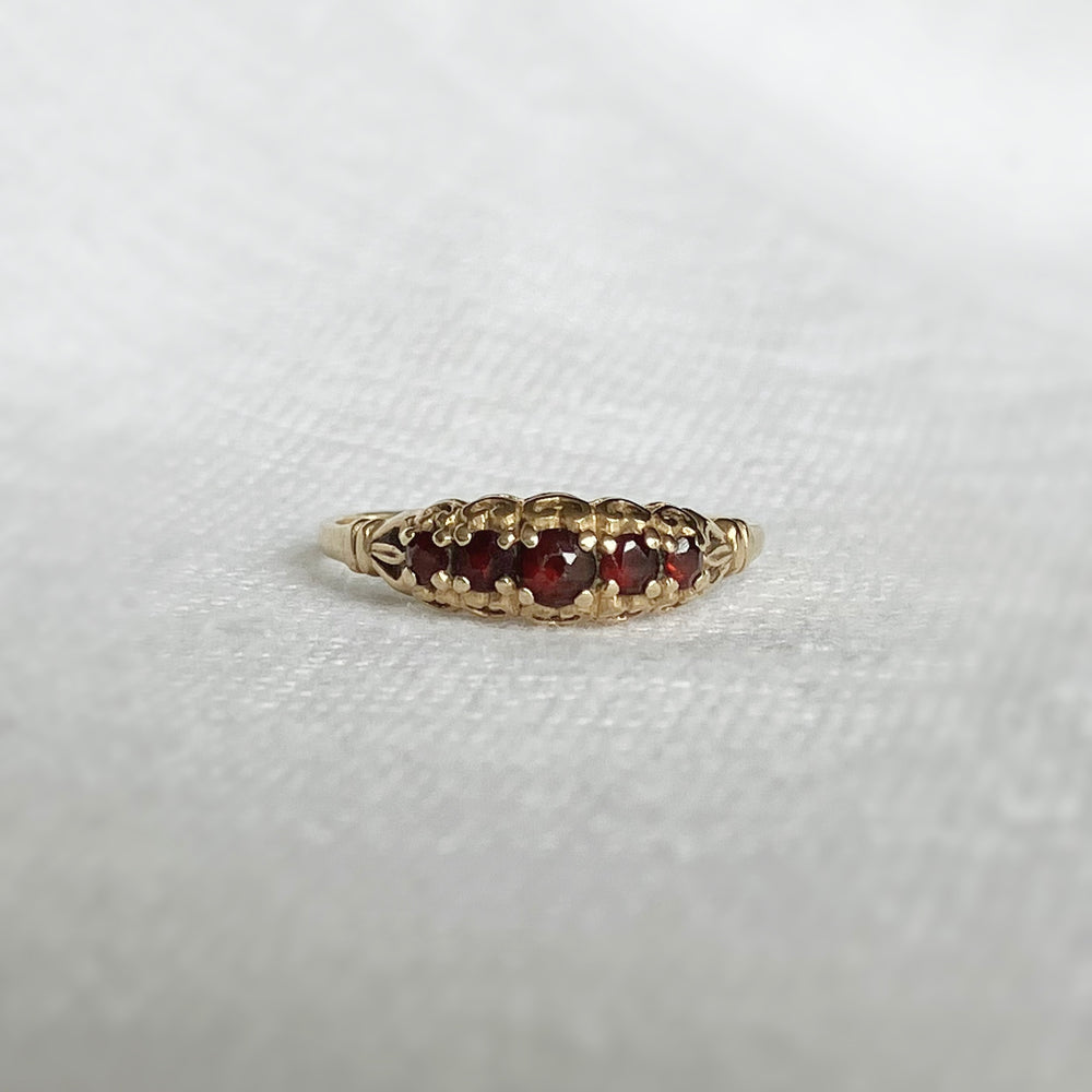 
                  
                    Load image into Gallery viewer, Vera Garnet Ring
                  
                