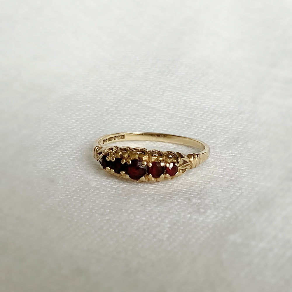 
                  
                    Load image into Gallery viewer, Vera Garnet Ring
                  
                