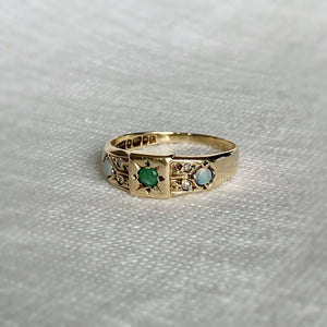 
                  
                    Load image into Gallery viewer, Constance Emerald and Opal Ring
                  
                