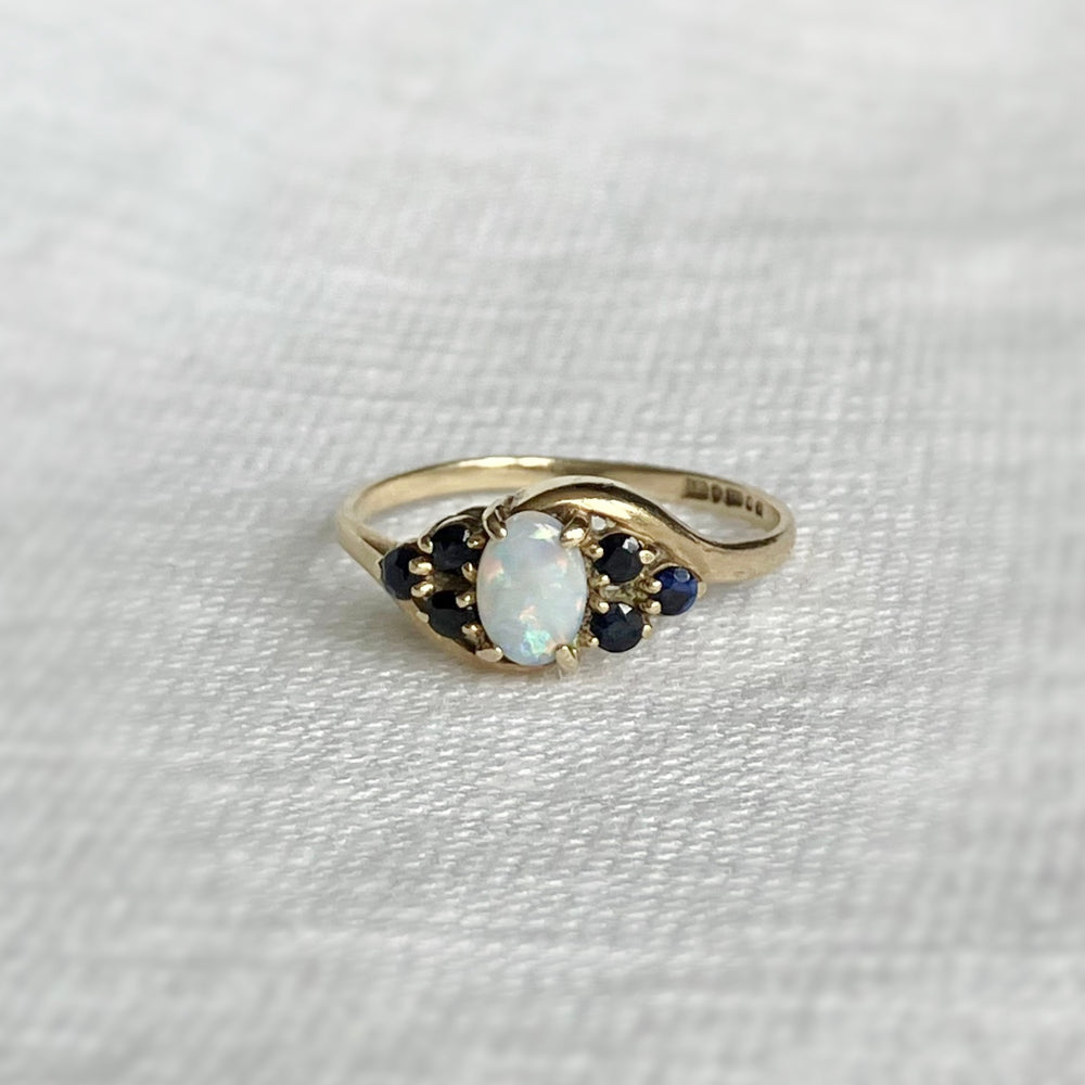 
                  
                    Load image into Gallery viewer, Clara Opal and Sapphire Ring
                  
                