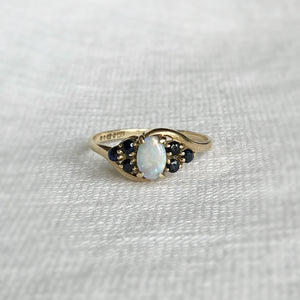 
                  
                    Load image into Gallery viewer, Clara Opal and Sapphire Ring
                  
                