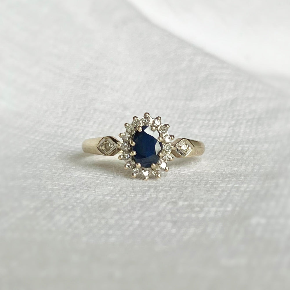 
                  
                    Load image into Gallery viewer, Sybil Sapphire and Diamond Ring
                  
                