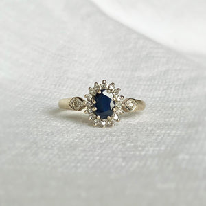 
                  
                    Load image into Gallery viewer, Sybil Sapphire and Diamond Ring
                  
                