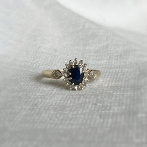 
                  
                    Load image into Gallery viewer, Sybil Sapphire and Diamond Ring
                  
                