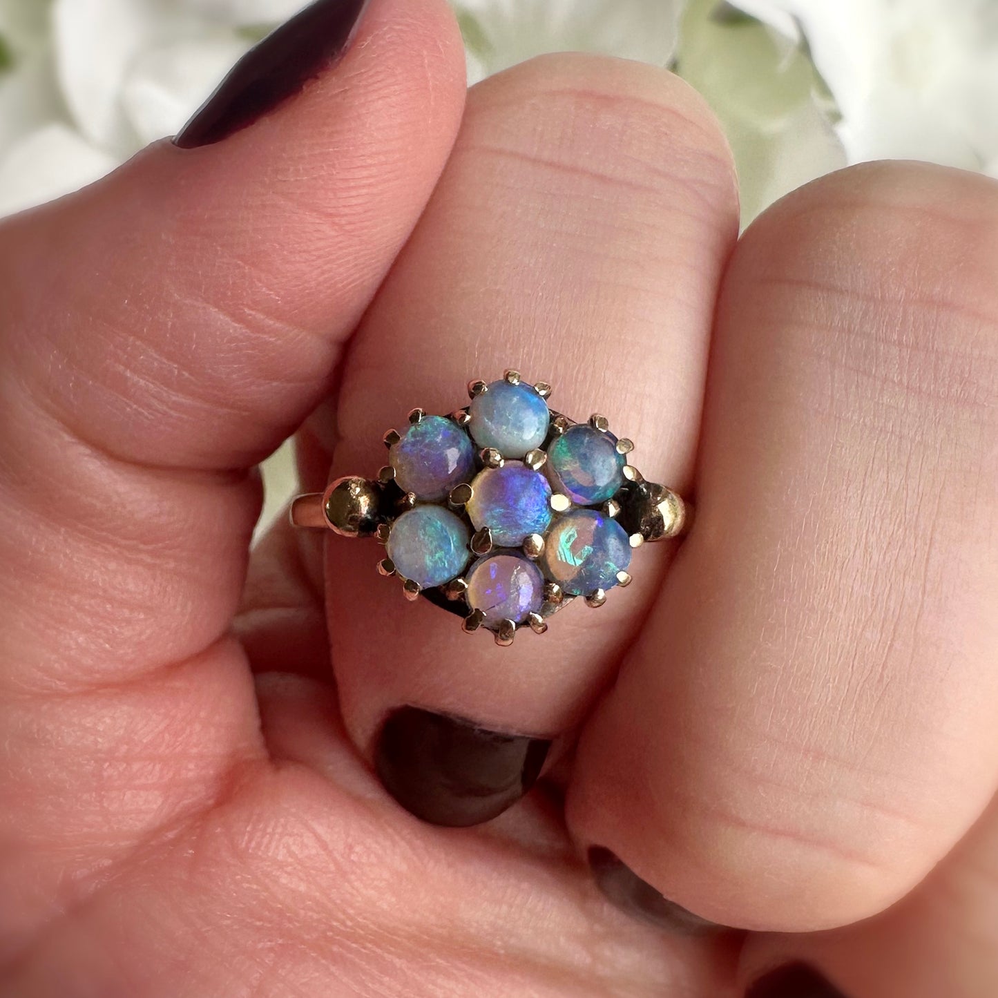 Madison Vintage Opal Cluster Ring