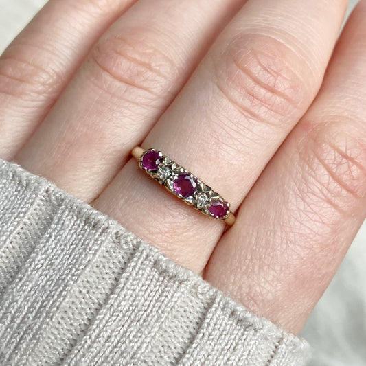 Sienna Ruby and Diamond Ring