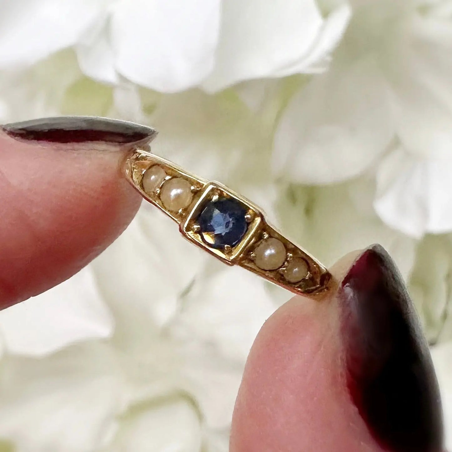 Claudette 18ct Edwardian Ring Peach and Willow