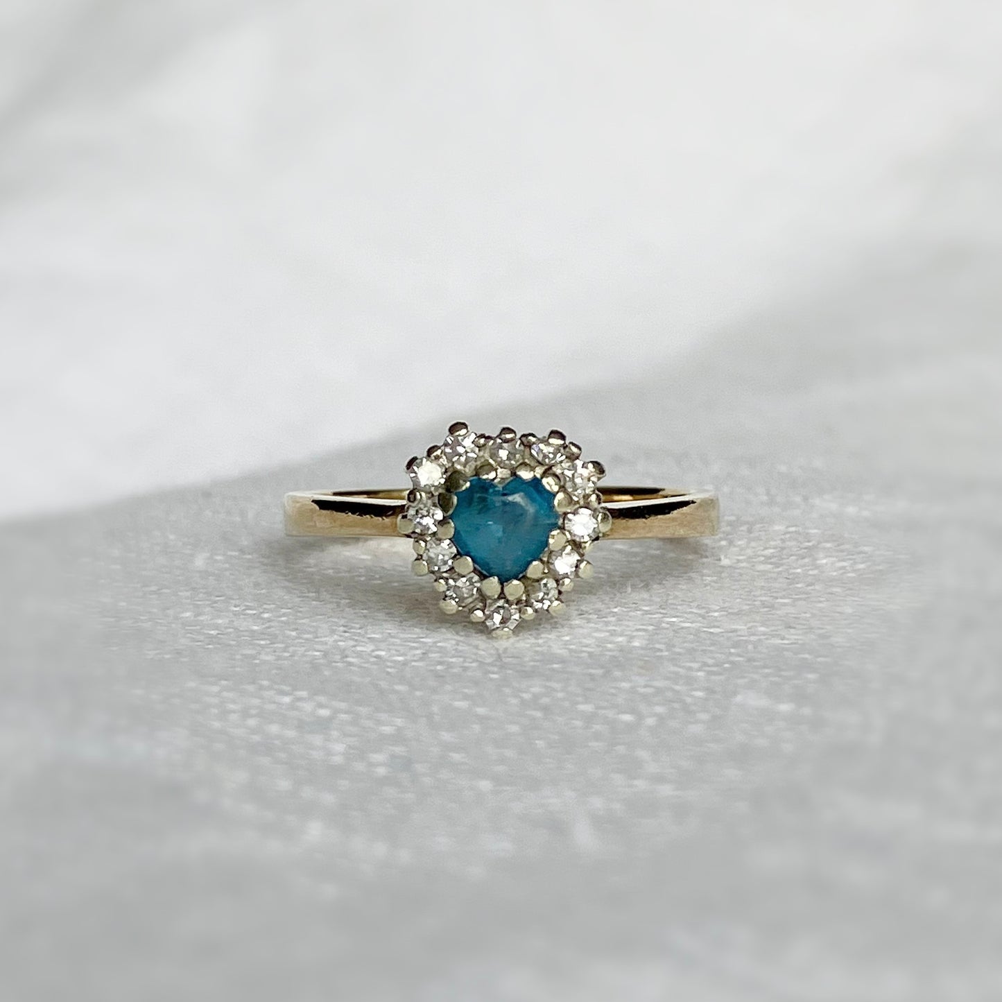 Elodie Topaz and Diamond Ring