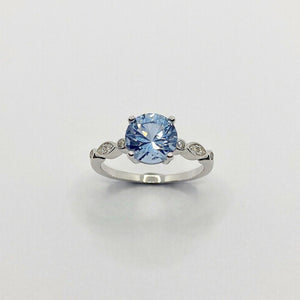 
                  
                    Load image into Gallery viewer, Ava Silver Topaz Ring
                  
                
