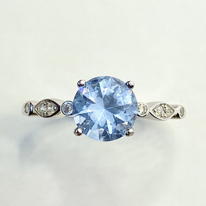 
                  
                    Load image into Gallery viewer, Ava Silver Topaz Ring
                  
                