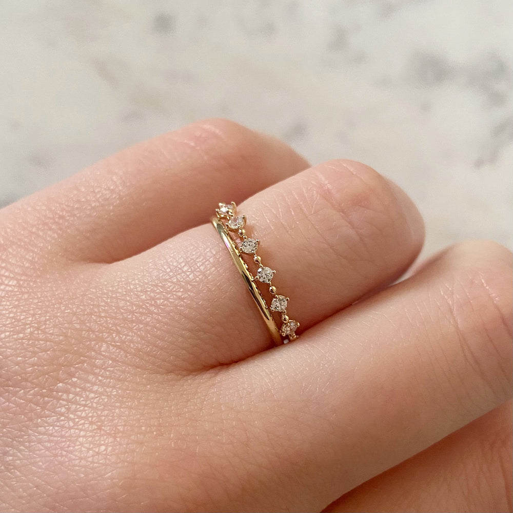 
                  
                    Load image into Gallery viewer, Snowdrop 14K Gold Ring
                  
                