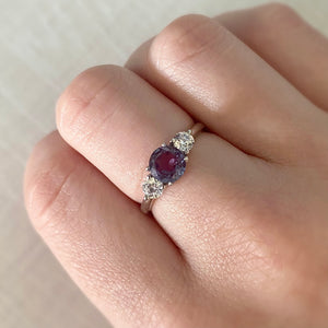 
                  
                    Load image into Gallery viewer, Amelia Round Alexandrite Ring
                  
                