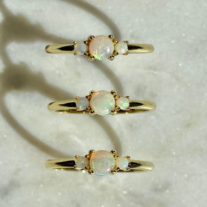 
                  
                    Load image into Gallery viewer, Estelle Tri Opal Ring
                  
                